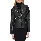 Cole Haan womens Long Sleeve Moulded Collar Classic Jacket