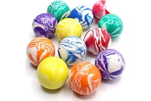 Kicko 2 Inch Marble Balls - 12 Pieces of Assorted 2 Tone Colors - for Vase, Landscapes, Collection, Stress Reliever, Novelties, Party Favors