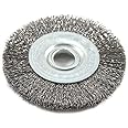 Forney 72748 Wire Wheel Brush, Fine Crimped with 1/2-Inch Arbor, 3-Inch-by-.008-Inch