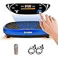 EILISON FitMax 3D XL Vibration Plate Exercise Machine - Whole Body Workout Vibration Platform w/Loop Bands - Lymphatic Drainage Machine for Weight Loss, Shaping, Wellness, Recovery