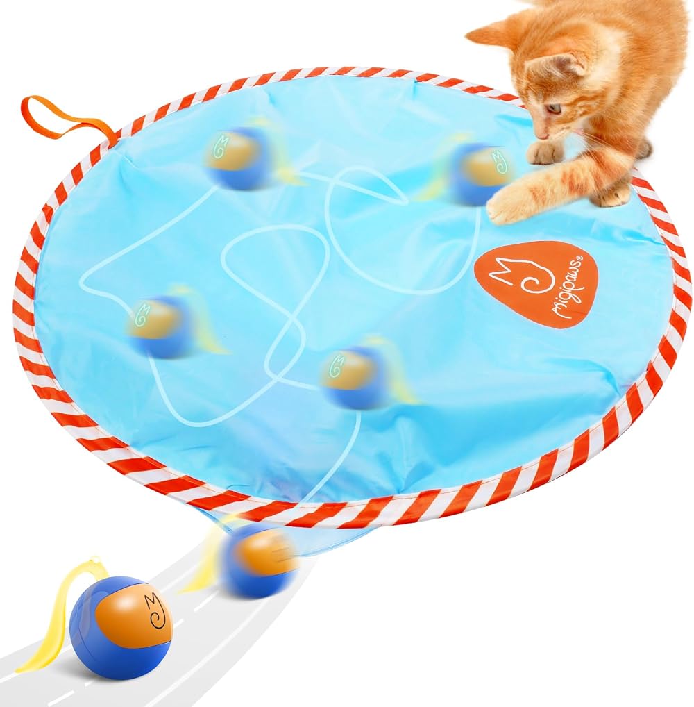 Migipaws Interactive Cat Ball Toy Set Rechargeable Automatic Ball