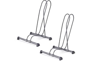 DELTA CYCLE & HOME Delta Single Bike Stand Floor Cycle (2-Pack) - Tool-Free Adjustable Bike Racks for Mountain, Fat Tire, Road Bikes, Freestanding Bicycle Rack for Garage Parking