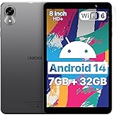 UMIDIGI G1 Tab mini Android 14 New Tablet 2024, 7(3+4)GB+32GB 1TB Expand, Wi-Fi 6 Model, 8 inch Tablet with Quad-Core Process