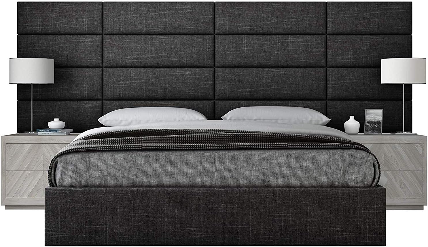 VANT Upholstered Accent Wall PanelsPacks of 4Easy to InstallTwin