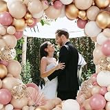 balloon garland Rose Gold Balloon Arch Kit 102pcs Beige Retro Pink Gold view 8