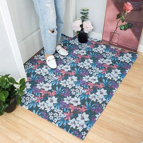 Amazon 玄関マット 屋外 テラスマット 滑り止め 泥落とし 除塵 玄関 マット 外 洗える かわいい おしゃれ 屋外用 ドアマット 泥落とし 泥落としマット 泥おとし 汚れ落とし テラス ベランダ 45 75cm 劣化しにくい 通気性 カットできる カラー マット 玄関マット