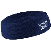 1pc Unisex 2.25in Wide Workout Headband w/Stay Dry Technology, Terry Cloth Band Moisture-Wicking Fabric | Quality Gym Hair Accessories for Active Comfort-Reebok