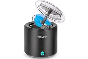 DIFINEY Ultrasonic Retainer Cleaner Machine: 48KHz Professional Ultrasonic Cleaner Perfect for Invisalign, Jewelry, Mouth Guard, Dentures, Aligner, Whitening Trays, Toothbrush Head, 110V 25W 0.4Pt/0.2L