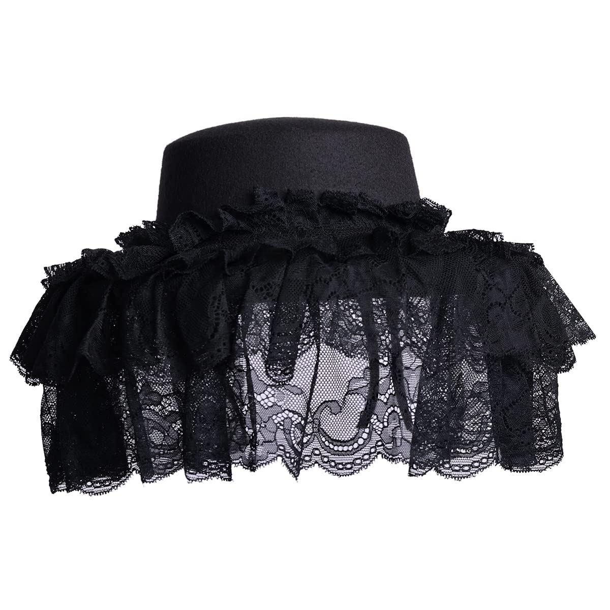 COSDREAMER Women Gothic Steampunk Top Hat with Veil - Themed Party Hat