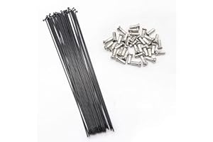 SENQI Bicycle Steel/Stainless Steel Spokes 80mm-297mm with Copper Cap 36pcs
