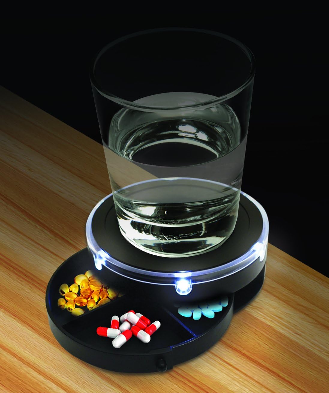 lighted nightstand