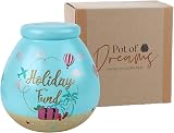 Pot Of Dreams Hand Painted Holiday Fund Save And Smash Ceramic Piggy Bank view 6