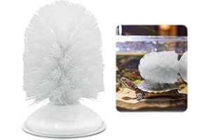 JJMOLLE Turtle Brush with Suction Cup, Aquatic Turtle Tank Accessories, Upgraded Powerful Suction Cup, Not Easy to Fall Off or Slide