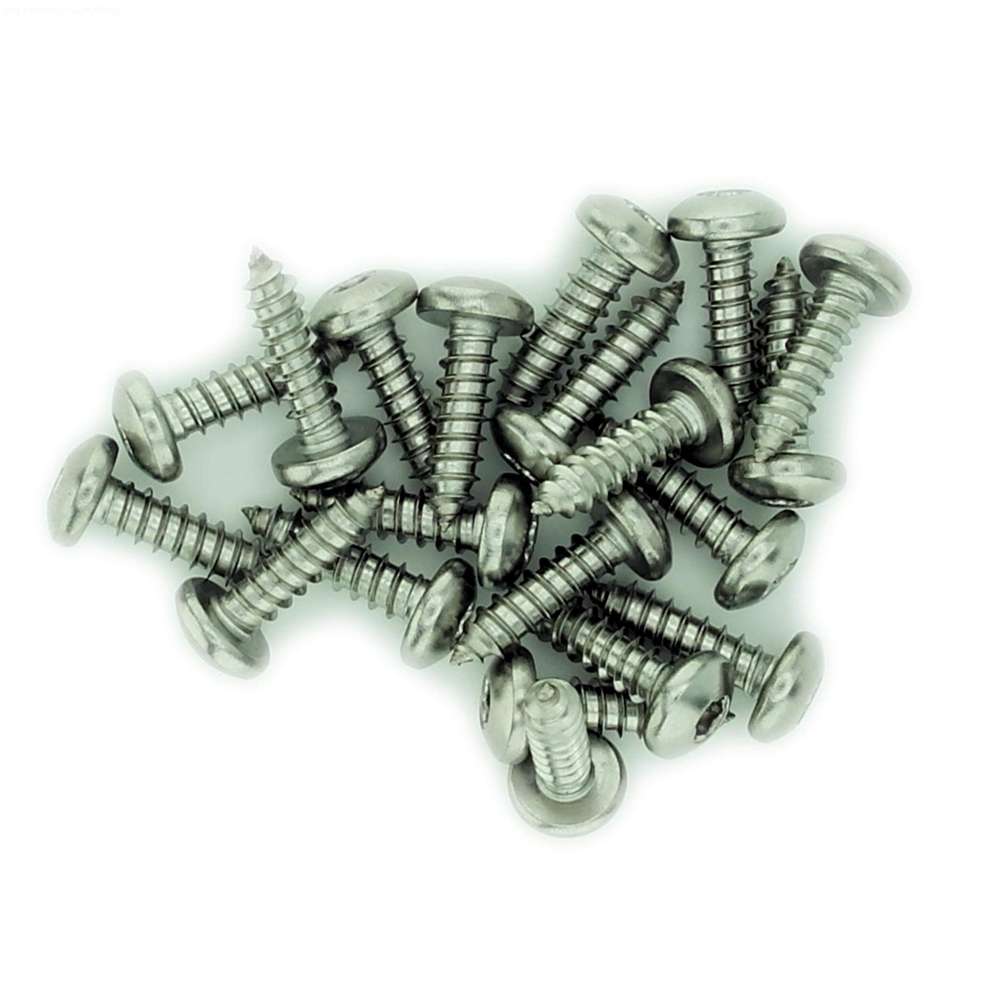 No.10 x 0.875 (4.8mm x 22mm) TX Pan Self-Tapping Screw - Stainless Steel (A2) (Pack of 20) — image 1