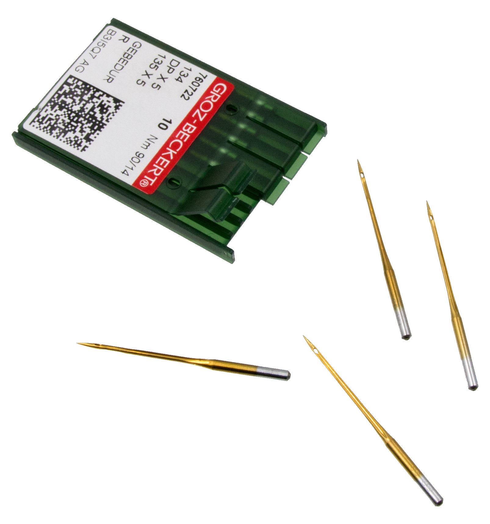 100 GROZ-BECKERT GEBEDUR 134 MR / 135X5 MR Titanium Quilting Machine Needles (MR 3.0 (90/14))