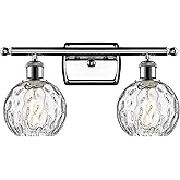 Innovations Lighting Athens Water Glass 11" H Polished Chrome 2-Light Wall Sconce