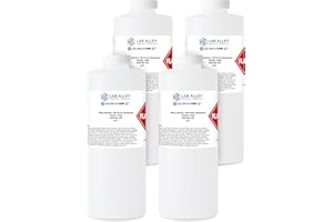 Lab Alley Ethanol 190 Proof Denatured Alcohol, High Purity Solvent, Kosher & Halal Certified,1 Gallon Total (4 × 1 Quart Bottles)