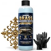 Brass Blackening Solution, 8.45 Fl Oz Black Patina Ager for Brass Bronze | Fast Coloring Formula, Black Patina Effect, Metal Restoration, Brass Aging Solution, Copper Bronze Parts, Brush Wipe Dip