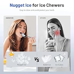Nugget Ice Maker Countertop, 40lbs/24H, Pebble Ice