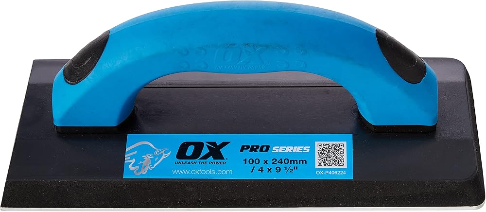 OX Tools Pro Soft Grip Grout Float 100 x 240mm Tiling Tool