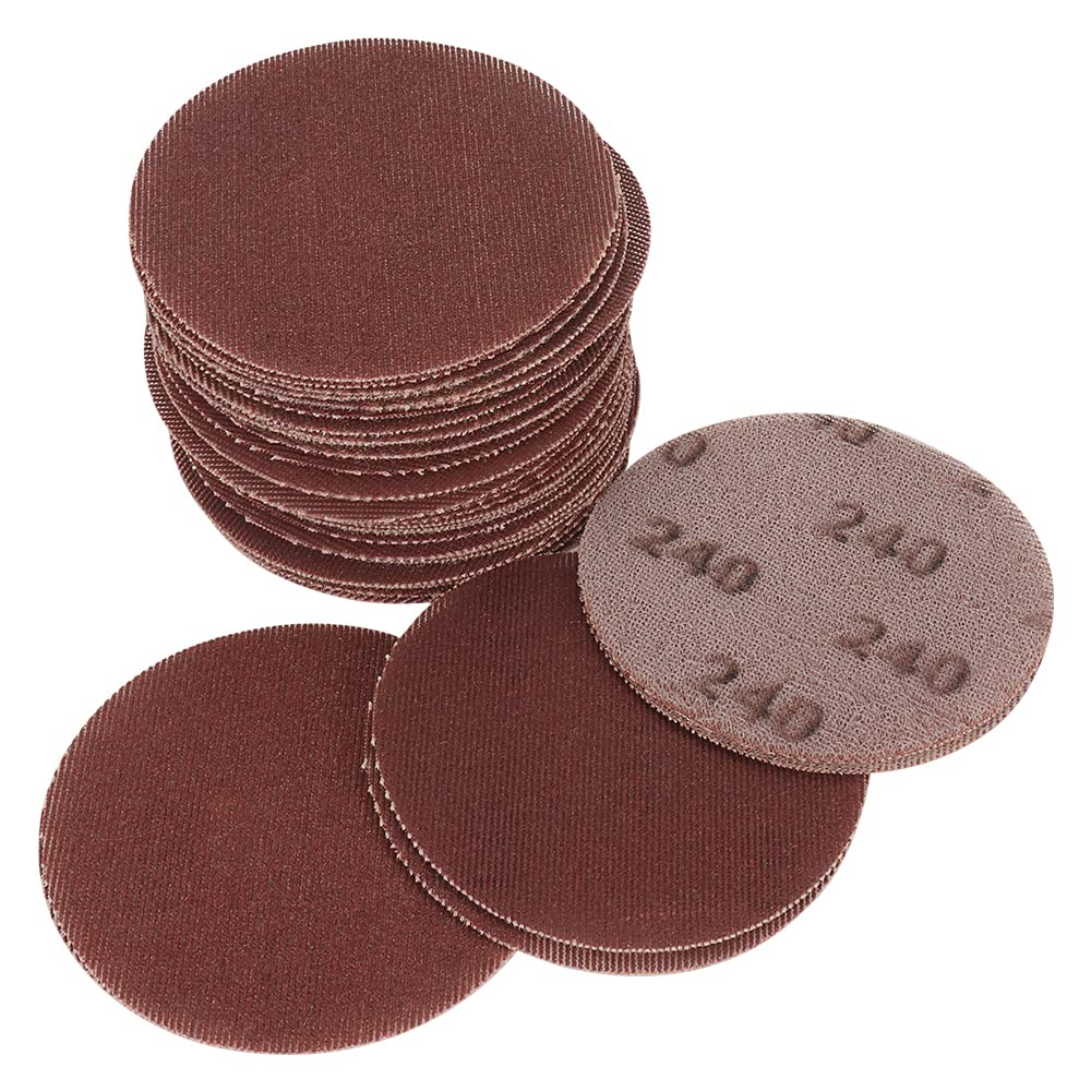 BaiNuo 25Pc 5 Inch 125mm Hook & Loop Mesh Sanding Discs 240 Grit Abrasive Dust Free Disc Anti-Blocking Long-Lasting Sharp Grinding Sandpaper for Car Wood Stone