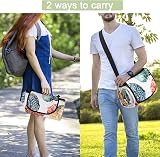 HAUSPROFI Waterproof Picnic Blanket 200x200cm with Carry Strap - Colorful view 7