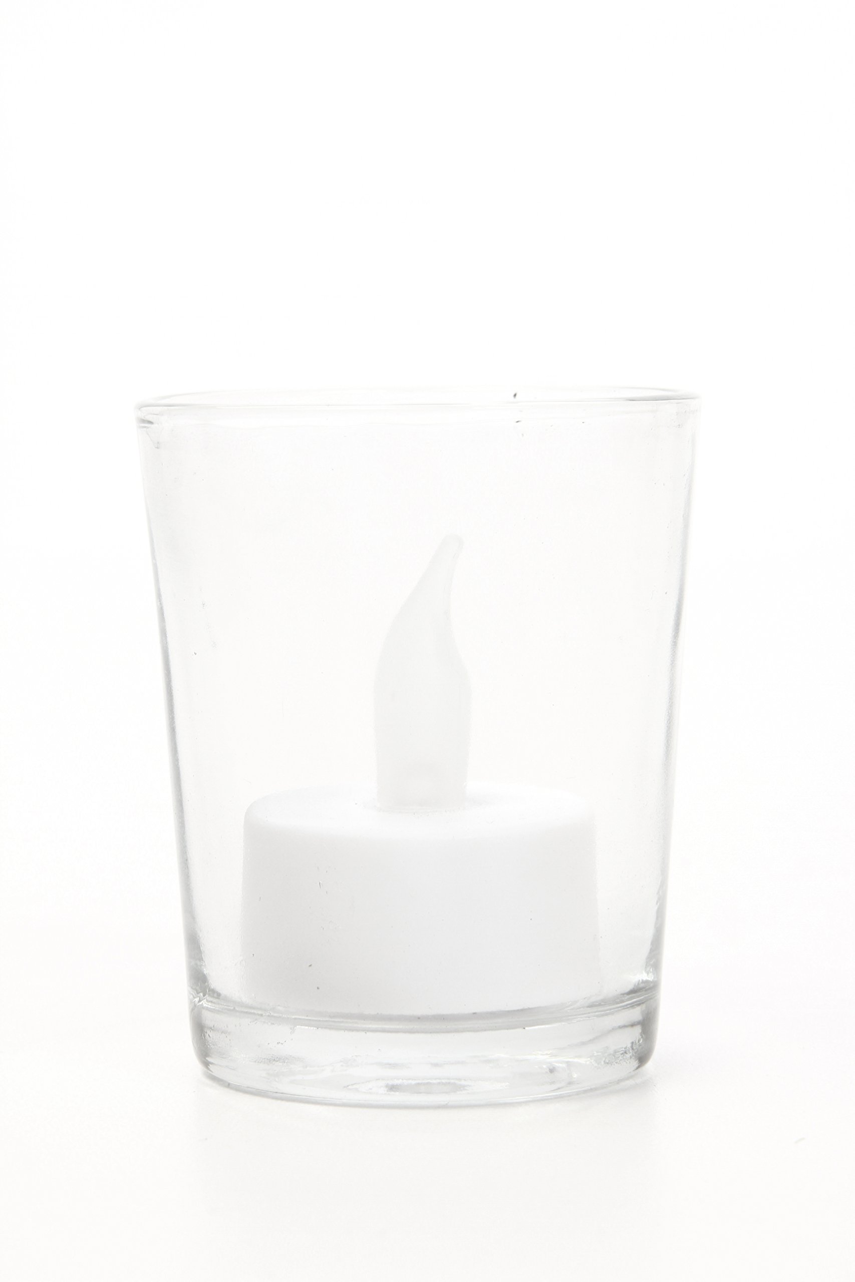 Hosley Set of 72 Clear Votive/Tea Light Glass Candle Holders. Bulk Buy