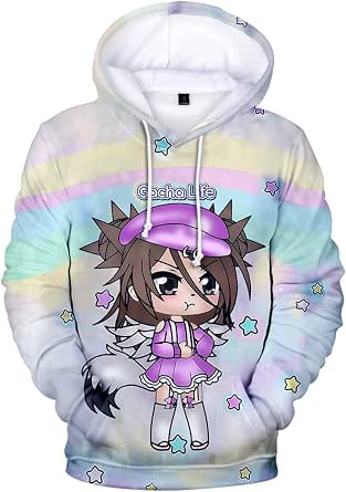 Gacha Life - Sudaderas con capucha para hombre y mujer, sudadera con  capucha de anime, Harajuku Tracksui, talla grande, XXS-4XL : Ropa, Zapatos  y Joyería - Amazon.com