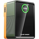 K&F CONCEPT V Mount Battery 99Wh with PD100W Fast Charging 14.8V/6700mAh Mini V-Mount Battery with D-Tap, DC, Dual USB-C, USB