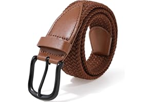 Kajeer Kids Belt for Boy, Stretch Braide Toddler Belt Pin Buckle Elastic Woven PU Golf Toddler Youth Belt for Casual