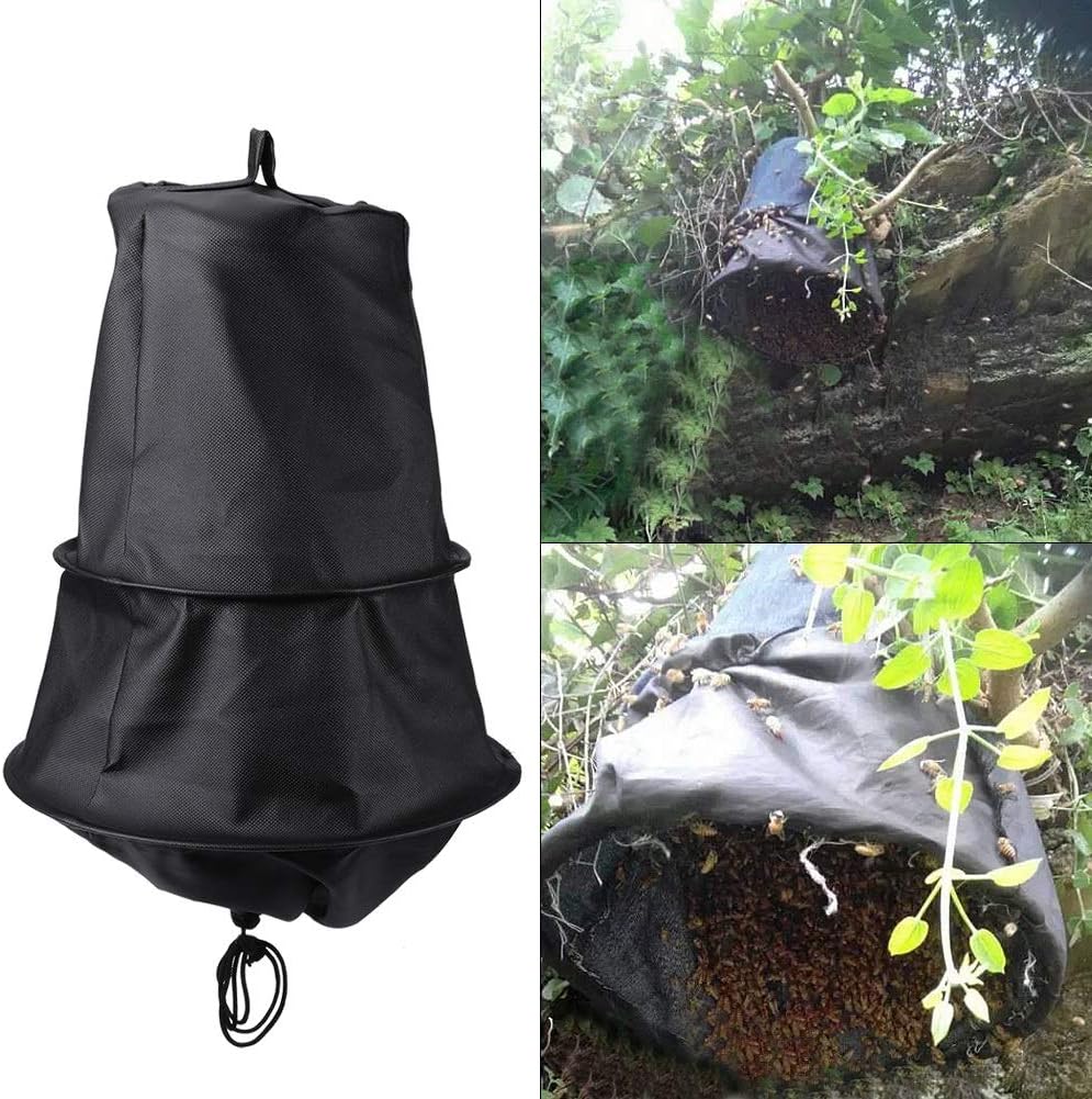 Ruiqas Black Beekeeper Tool Bee Cage Swarm Trap Swarming Catcher Beekeeping Supplies