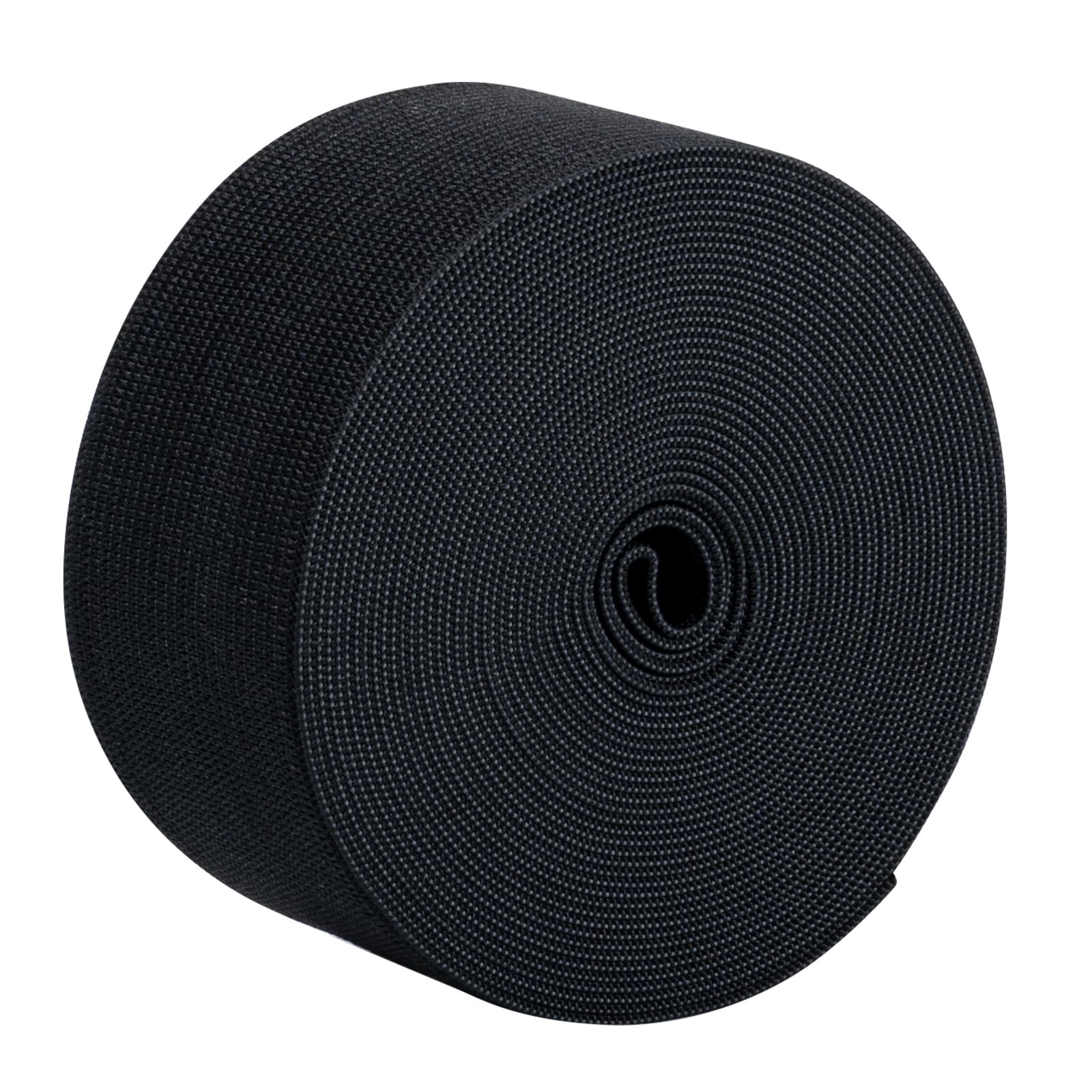Elastic for Sewing, Wide Flat Elastic Band, Black Waistband Elastic, Sewing Elastic Band for Sewing Clothing, Garments, Dressmaking, DIY Craft Projects(5 Meters & 40mm)