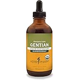Herb Pharm Certified Organic Gentian Liquid Extract for Digestive Support - 4 Ounce