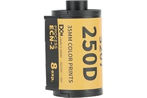 35mm Color Film, 200‑250 Professional Color Print 35mm Film, Wide Exposure Range ECN 2 Process Colour Print Camera Film for 1