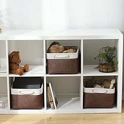 Sacyic Large Storage Baskets for Shelves, Fabric