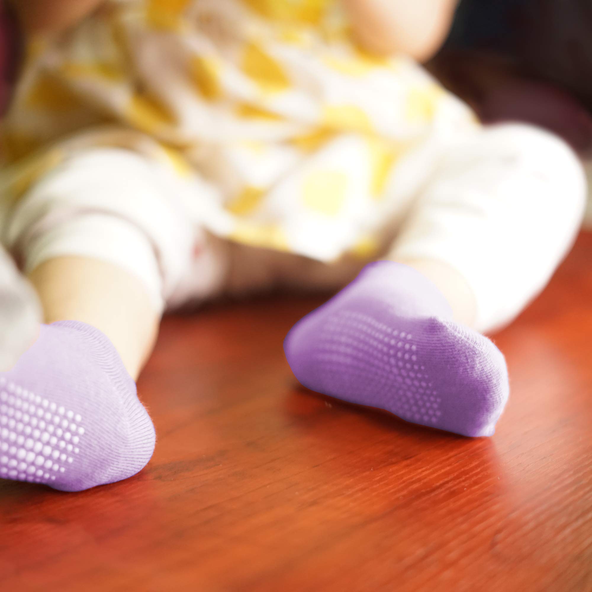 CozyWay Baby Grip Ankle Socks - Pairs of 12 - Non Slip Anti Skid Baby Infants Toddlers Boys Girls Unisex