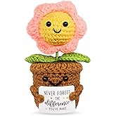 Interesting Handmade Crochet Flowers for Mom, Retirement Gifts for Women, Handmade Gifts for Teachers, Nurses, Colleagues, Bosses, Mother's Day, Birthday, Thanksgiving, Christmas Thank You Gift