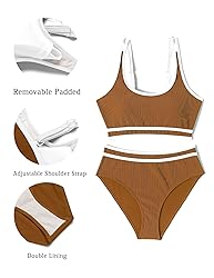AI'MAGE Swimsuit Set for Women 2 Piece Color Block