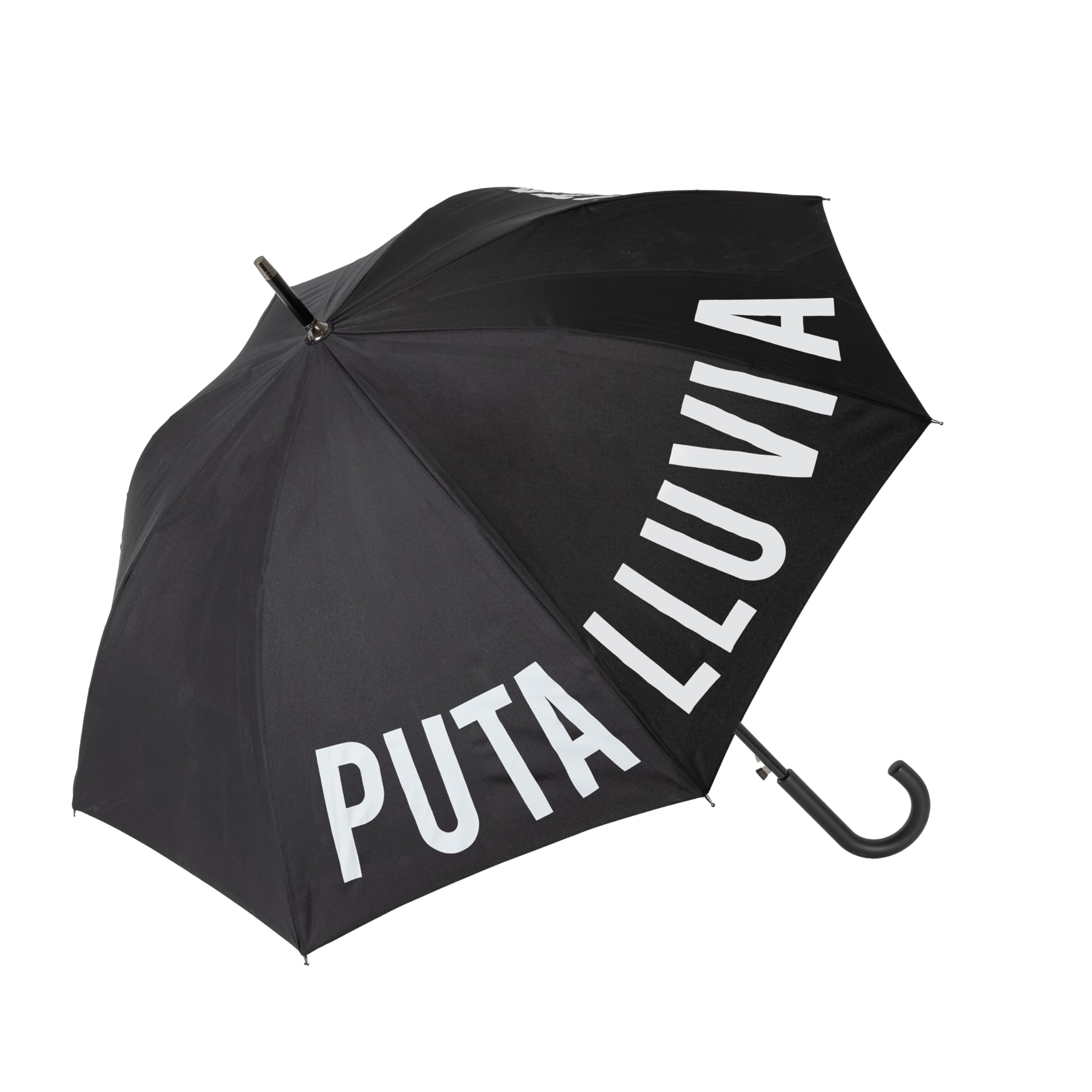 Fisura - Large umbrella. Youth umbrella. Automatic umbrella with button. Strong umbrella. Different models. 106 centimetres in diameter. (P*ta lluvia, black)