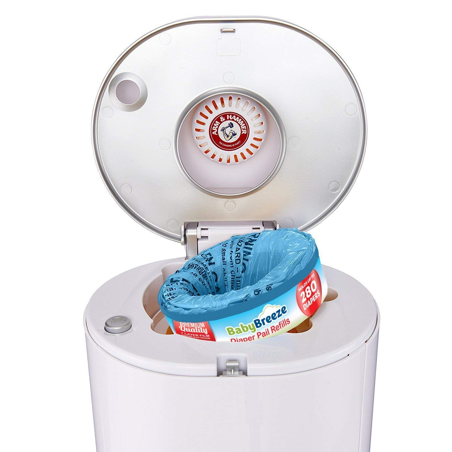 BabyBreeze Diaper Pail Refills Bags for Diaper Genie 2240 Count (8