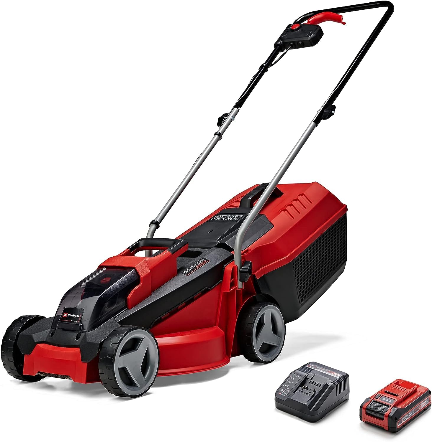 Einhell City Akku-Rasenmäher GE-cm 18/30 Li Kit Power X-Change (18 V, 30 cm Schnittbreite, bis 150 m², Brushless, 25L Fangkorb, 30-70 mm Schnitthöhe, inkl. 3,0 Ah Akku + Ladegerät)