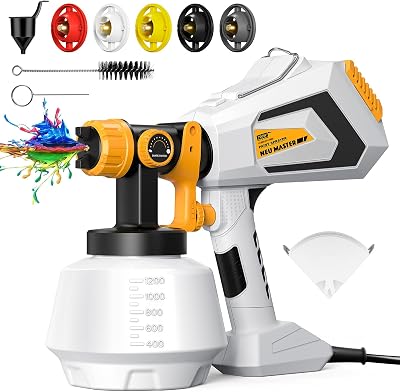NEU MASTER 700W Paint Sprayer HVLP with 1200ml Tank 5 Copper Nozzles