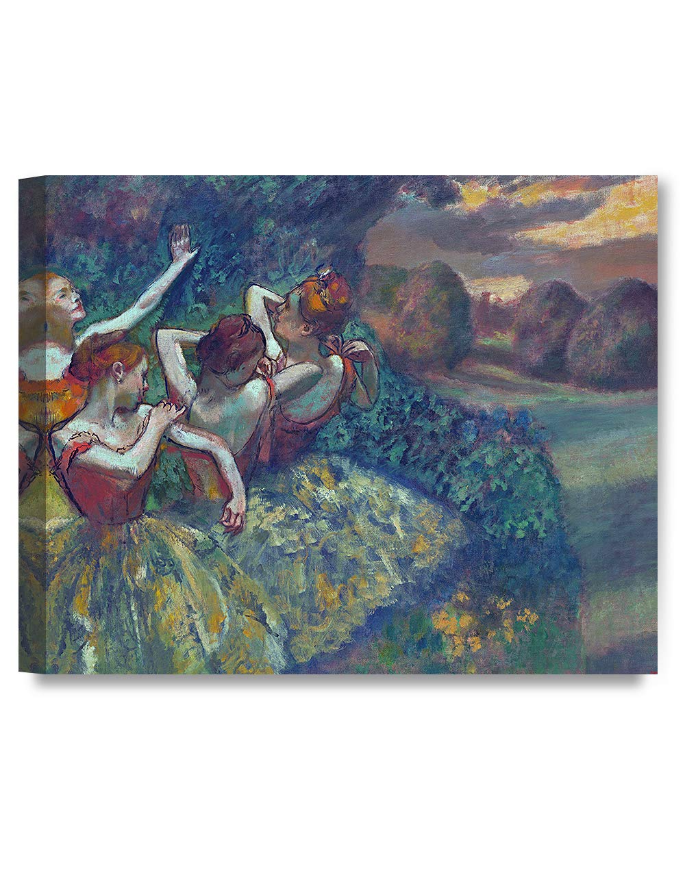 DECORARTS Four Dancers (1899) by Edgar Degas Giclee Canvas Prints Wall Art for Home Decor 24x20