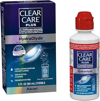 Amazon Com Clear Care Plus Cleaning Solution Travel Pack No Flavor 3 Fl Oz Health Personal Care