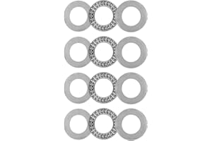 uxcell AXK2035 Thrust Needle Roller Bearings with Washers 20mm Bore 35mm OD 2mm Thickness 4pcs