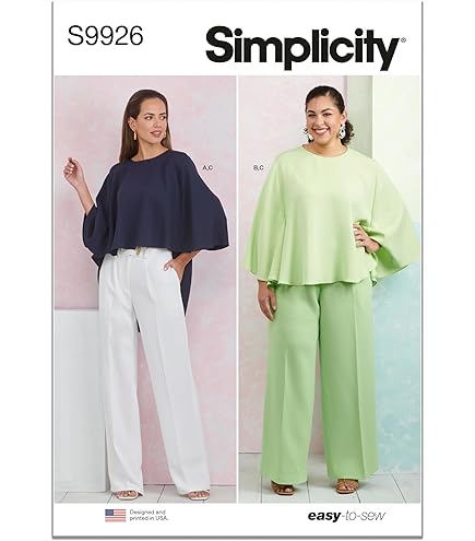 Amazon.com: Simplicity SS9926BB Easy to Make Women's Crew