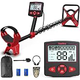 Metal Detector for Adults, High Accuracy Metal Detector with 5 Modes, Larger LCD Display and 11" Waterproof Coil New Advanced DSP Chip Adjustable Length Gold Detector