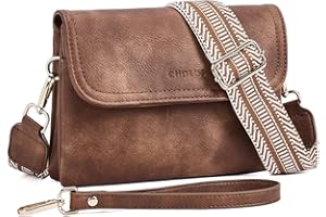 CHOLISS Crossbody Bags for Women, Wristlet Wallets for Women Small Trendy Vegan Leather Phone Purse Handbag for Travel Casual