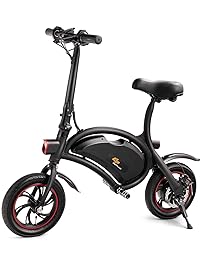 Goplus Folding Electric Bike Portable E-Bike with 12.5 Mile Range Electric Mini Bicycle for Adults Cruise Control W/Headlight APP