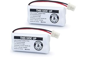QBLPOWER BT162342 BT262342 Battery Compatible with BT183342 BT283342 BT166342 BT266342 CS6114 CS6419 CS6719 EL52300 CL80111 Cordless Phone (Pack of 2)